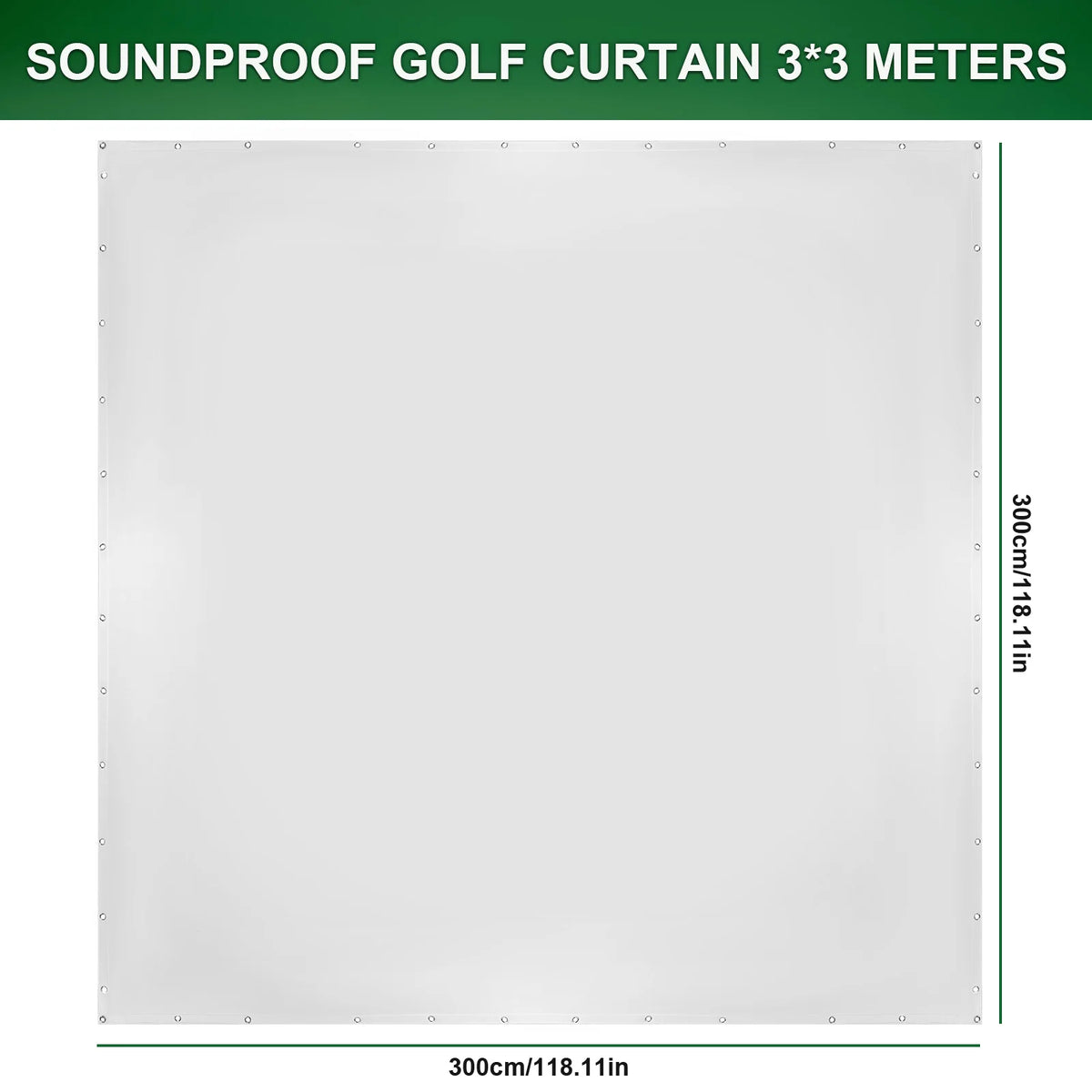 Golf Simulator Impact Screen Easy To Install Golf Training Screen High Impact Resistance Single Layer Sound Absorbing