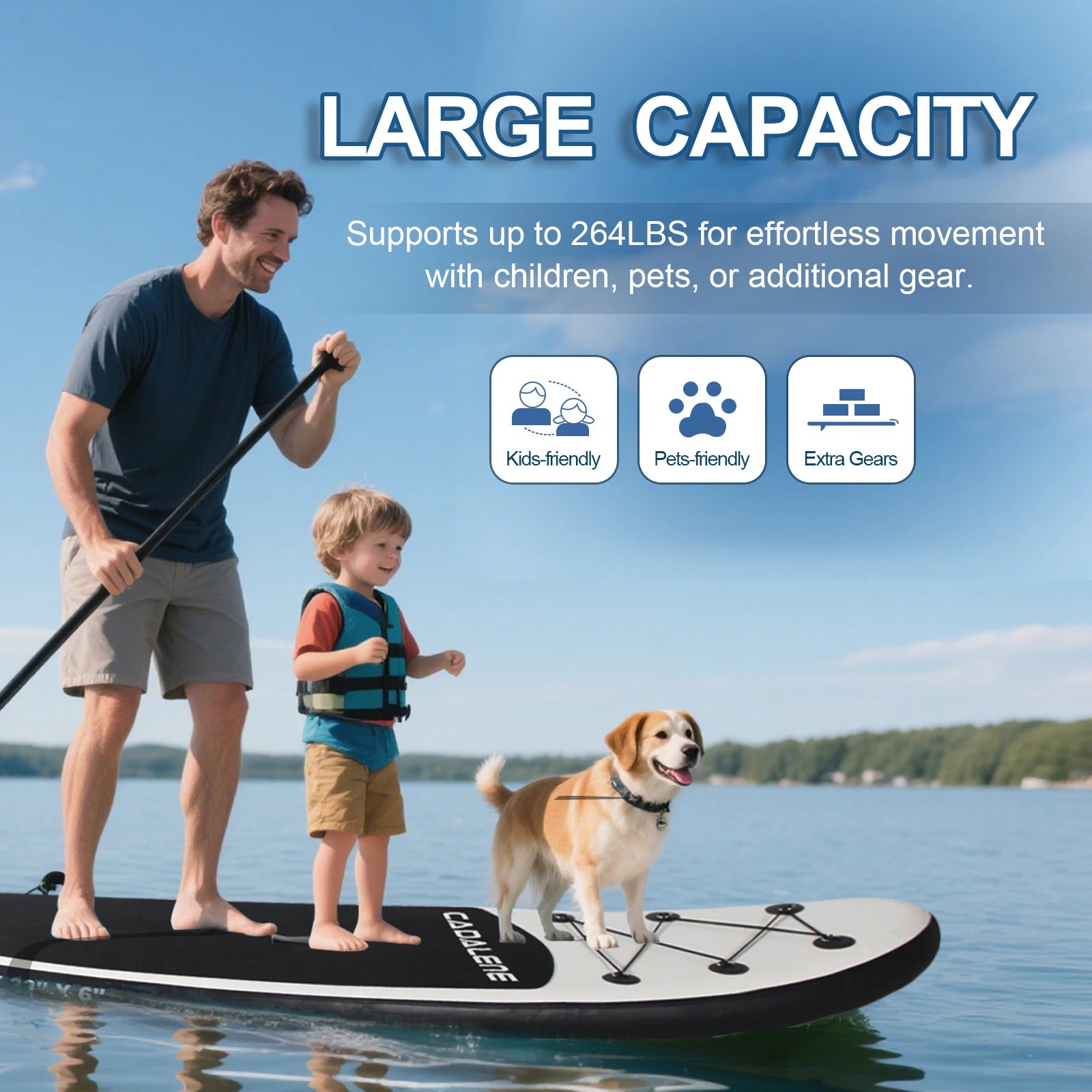 CADALENE Inflatable Stand Up Paddle Board