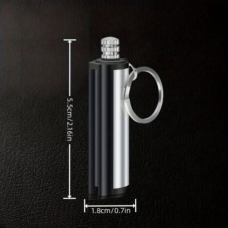 5PCS Metal Fuel Lighters, Emergency Rescue Multifunctional Keychains, Fire Starters, Outdoor Camping Equipment Tools