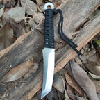 High carbon S.S. Fixed Blade Knife with Sheath and Cord Knife for Hunting Camping