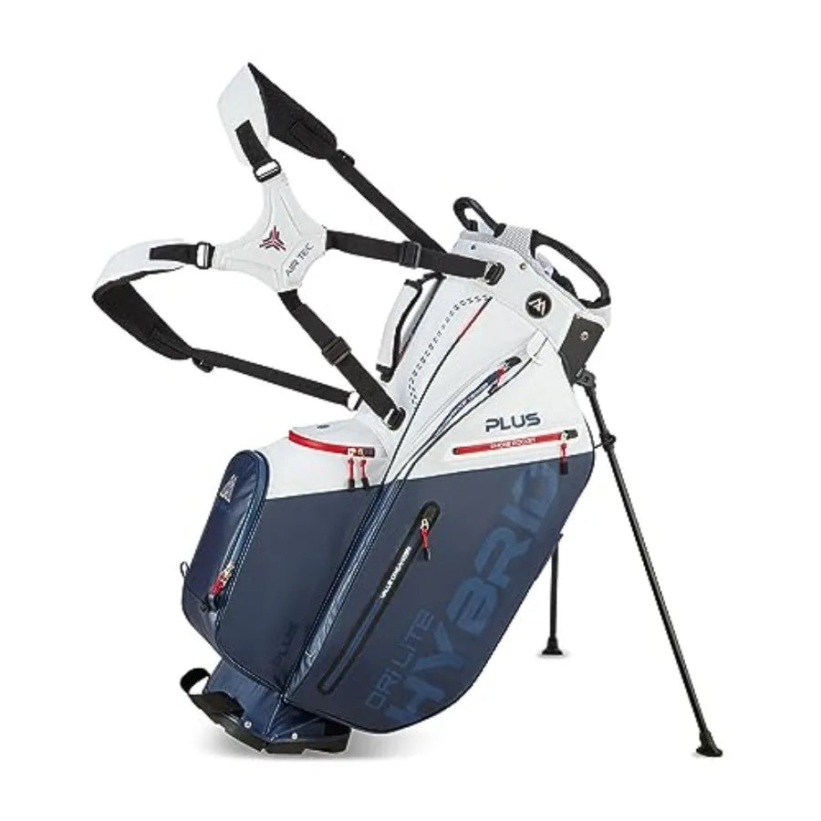 Dri Lite Hybrid Plus 14 Way Divider Golf Stand Bag, Waterproof, Lightweight, Dual Strap, Fits Push Carts