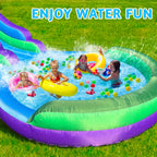 20FT Ultra Climber Kids Inflatable Water Slide Park Heavy Duty For Outdoor Fun  Climbing Wall With Two Slides And Splash Pool