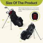 14 Way Golf Stand Bag, Golf Bags for Men with Stand, Top Dividers Ergonomic with 10 Pockets Golf Club Bags