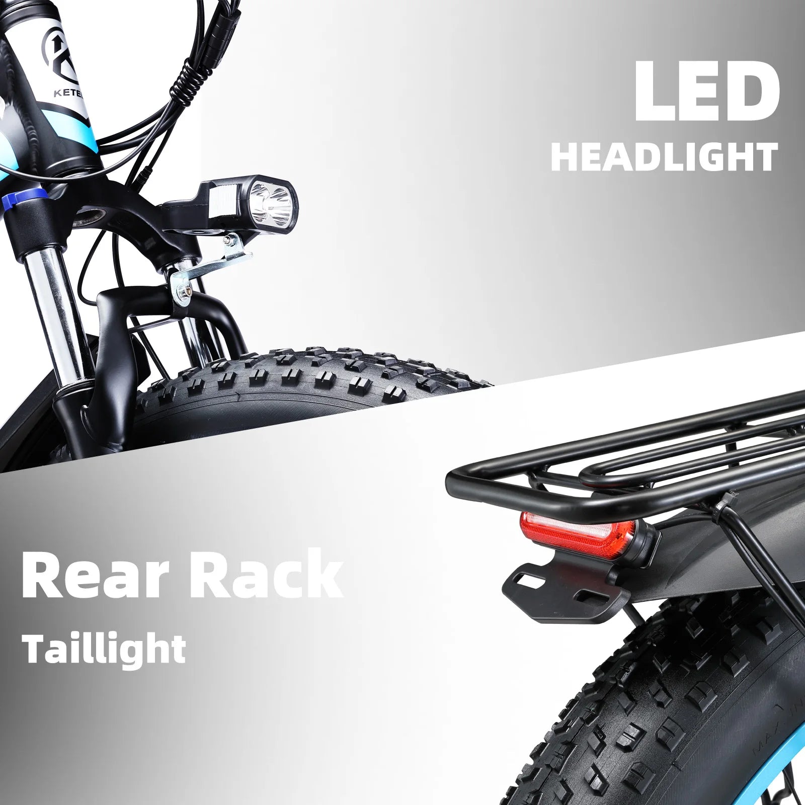 Electric Bike 1000W Motor 48V 20/15AH Lithium Battery E Bike Smart LCD Display 26 Inch All-terrain Fat Tires Electric Bicycle
