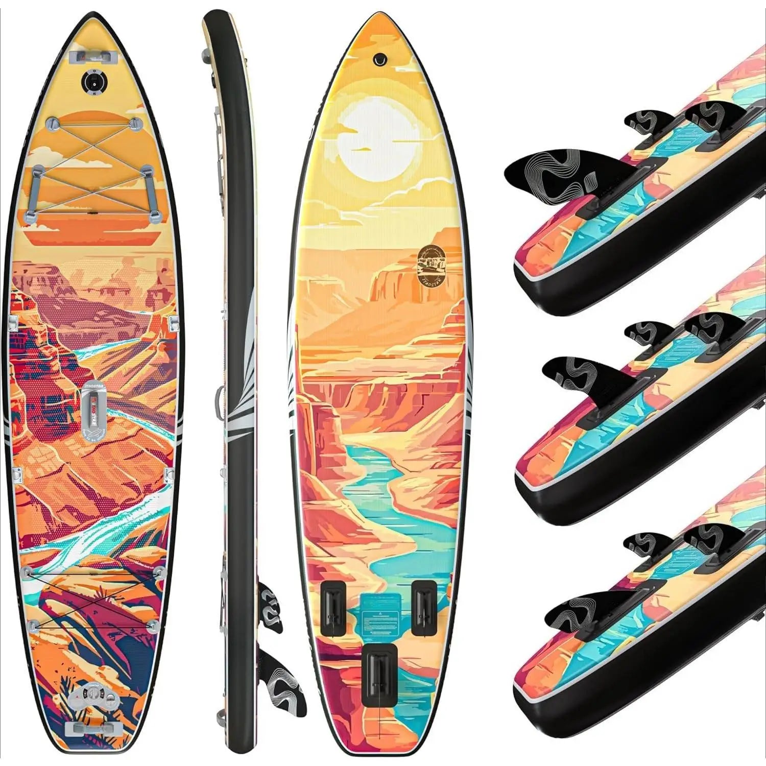 A_Novelty 11'6" x 35" Extra Wide SUP for Enhanced Stability - Inflatable Stand Up Paddle Board - Premium Paddle Board Kit for