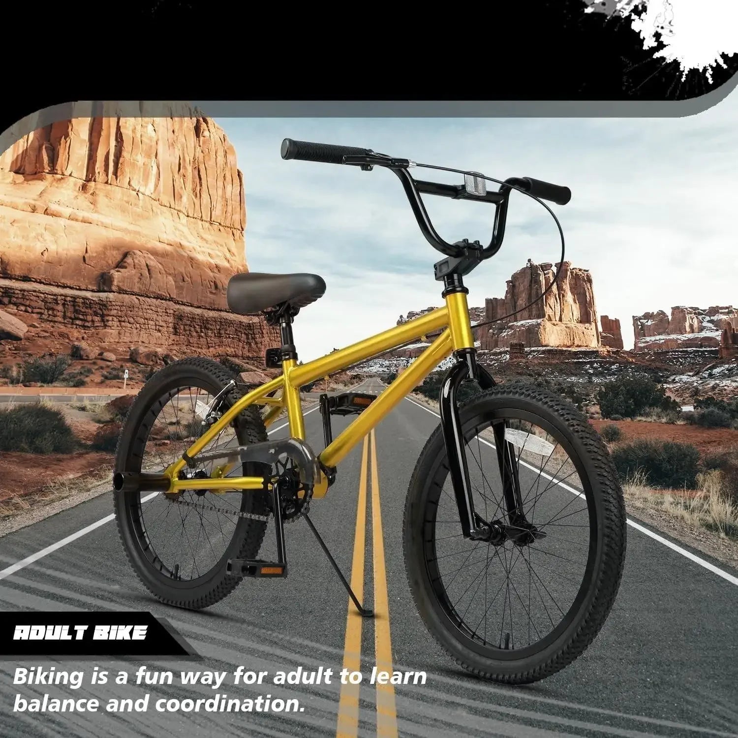 20 24 26 Inch BMX Race Bike Bicycles Beginner-Level to Advanced Riders with 2 Pegs