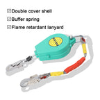 High Altitude Fall Protection Device 7 Meters Descender Safety Belt Fall Arrester Automatic Rope Lock Self-Locking Device