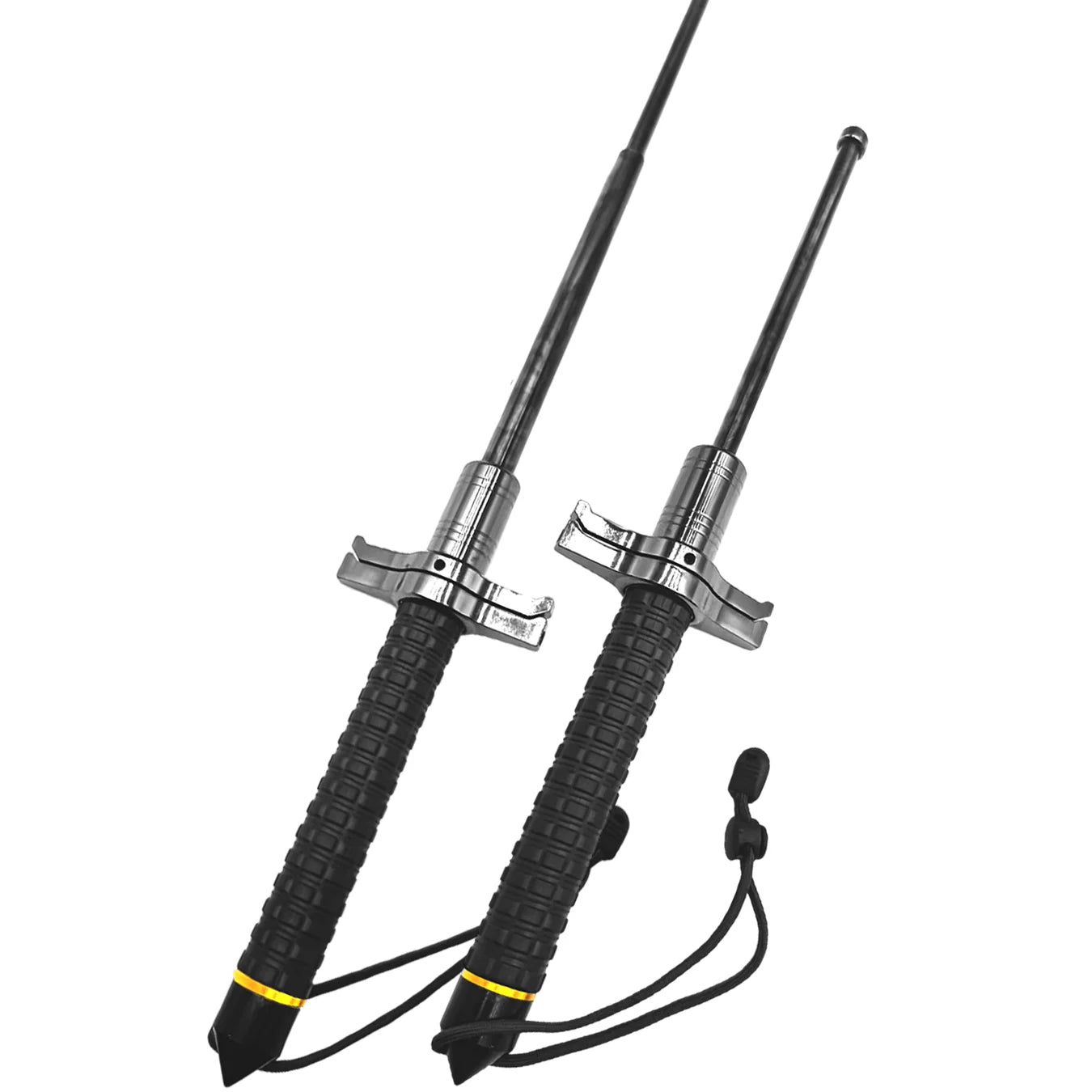 Suitable for all terrains! 26 - 37 inch retractable stainless steel walking sticks, non-slip and wear-resistant, convenient to s