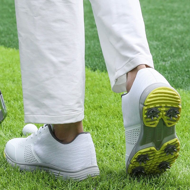 Men Professional Golf Shoes Men Spikes Golf Sneakers Anti Slip Walking Footwears