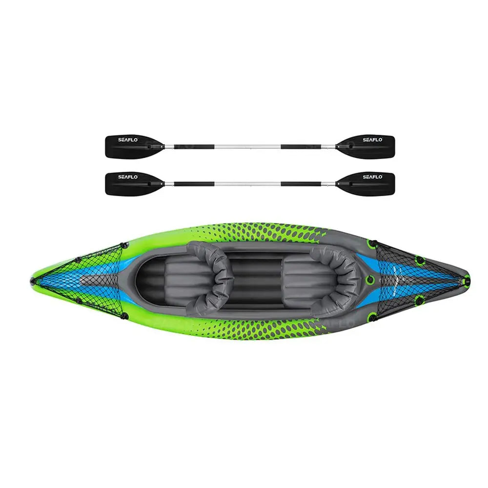 Inflatable Kayak 2 Person Tandem Kayak with Paddles, Seats, Pump