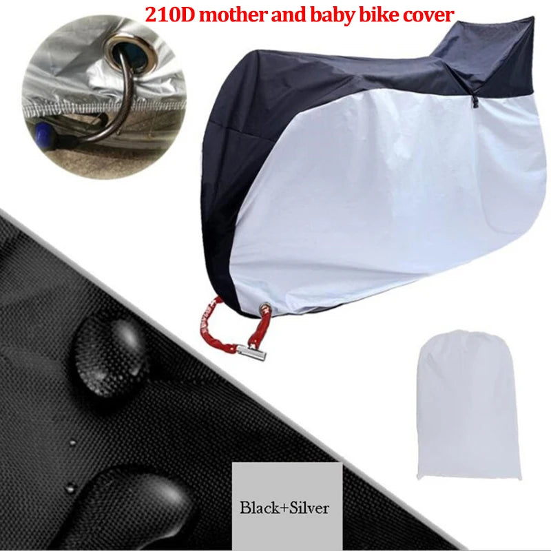 Bicycle Cover For Large Size Mum&Baby Cycling Protective Anti-dust Case Sunscreen Waterproof Durable MTB Bike Covers Accessories