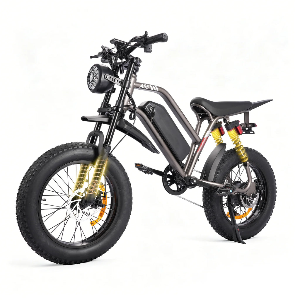 1000W Mountain Ebike 48V 15Ah Lithium Battery 31MPH Max Speed 65Miles Long Range Adult Off Road Electric Mountain Bike 20 inch