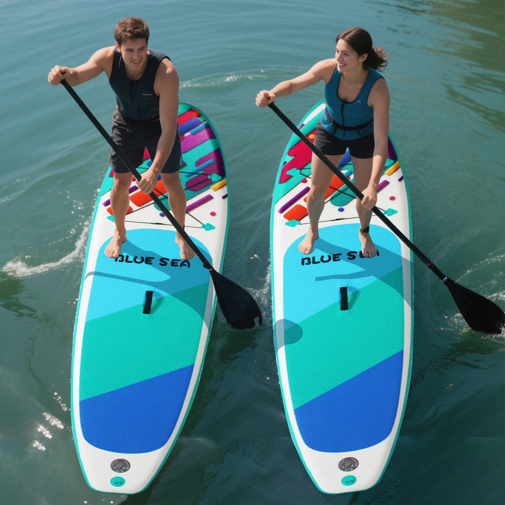 9ft 9in Inflatable Stand Up Paddle Board for Adults