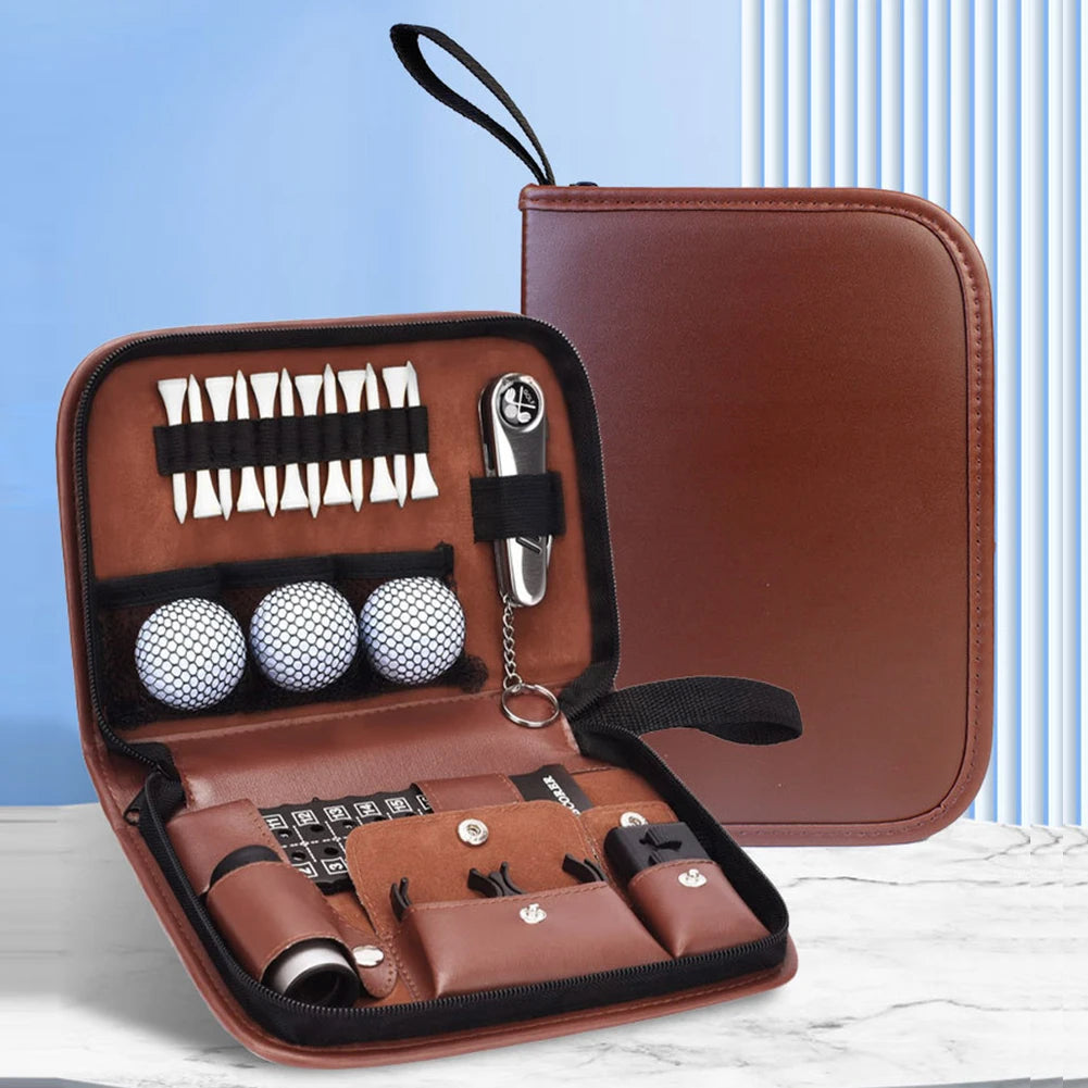 Large Golf Storage Box Golf Accessories Case Golf Accessories Set Organizer Case for Golf Balls Rangefinder Golf Tees Scorer