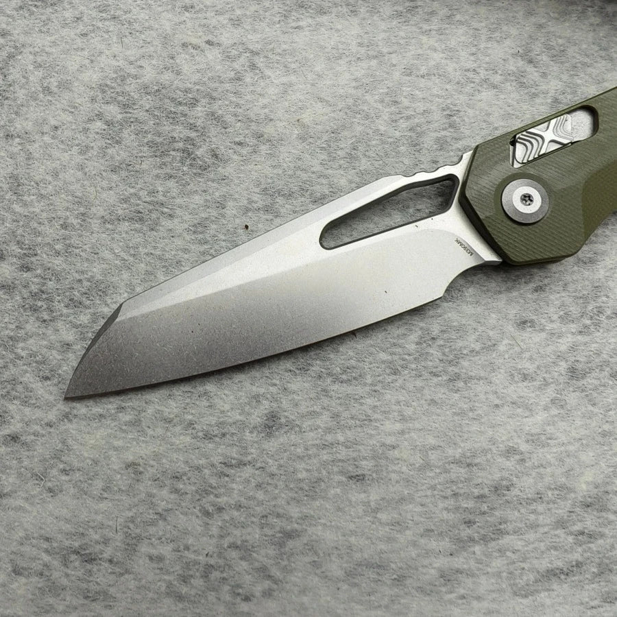 MSI Pocket Knife G10 Folding Knife Compact Design Precise and Durable Ideal for Outdoor Jungle Hiking EDC Tool Knife Men's Gift.