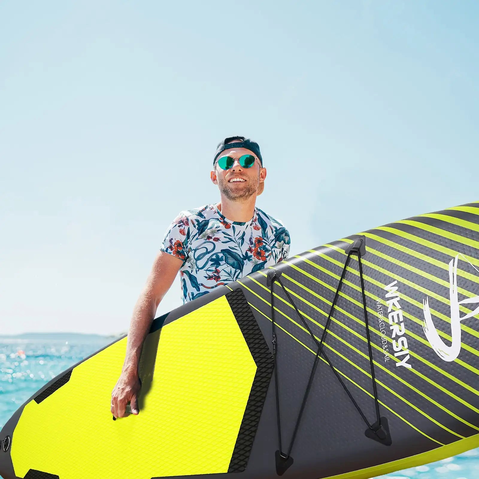 Surfboards paddle board surfboard inflatable 11ft Black Inflatable SUP Board | All-Water Performance Series Classic Versatility