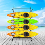 Kayak Storage Rack Heavy Duty Kayak Racks for Garage and Outdoor Storage Freestanding Kayak Stand with Wheels for Kayak Canoe S