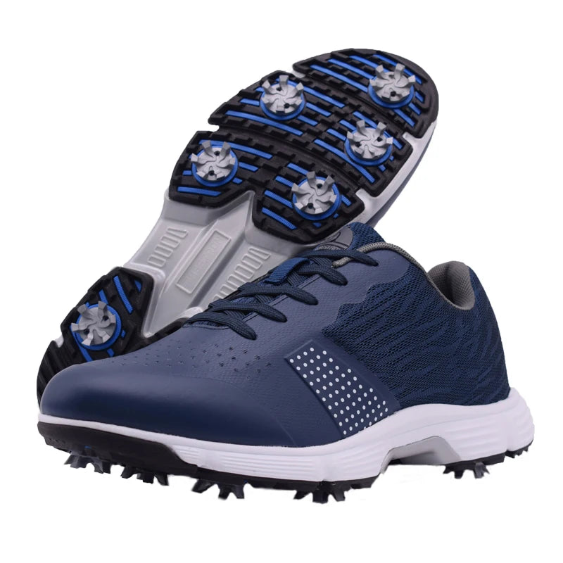 Men Professional Golf Shoes Men Spikes Golf Sneakers Anti Slip Walking Footwears