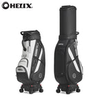 HELIX Golf Bag with 4 Wheels and Protective Retractable Cover Golf Travel Bag Durable