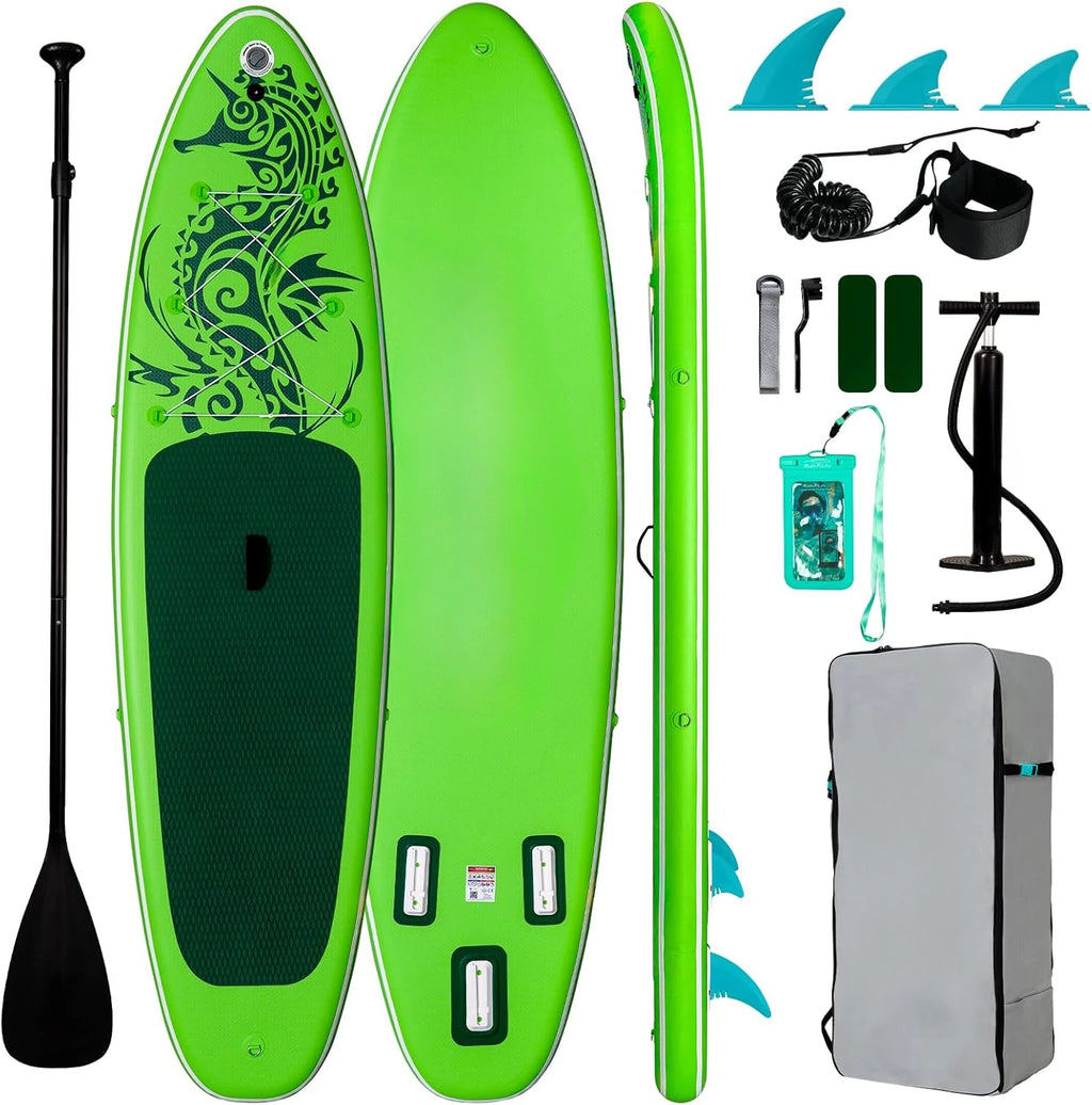 Lite Inflatable Paddle Board Stand Up Paddle Boards, Ultra Light Paddleboard for Adult Wide Stable Design Sup with Accessories