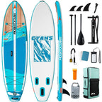 106 Inflatable Stand  Paddle Board 450lbs Max Capacity UltraStable SUP for Adults amp Youth NonSlip EVA Deck, AllAround ISUP