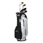HELIX Golf Stand Bag with Retractable Top Cover and Wheels Easy for Travel and Daily Use Golf Bag 6 Way Divider