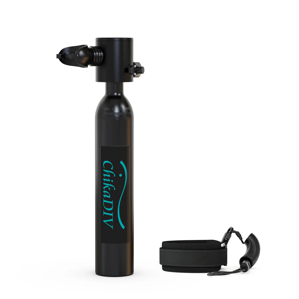 CHIKADIV Mini Diving Scuba Tank 0.5L Portable Diving Tank for Dive Boat Repair Snorkeling Travel Swimming Gifts for Women men