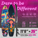 A_Novelty 11'6" x 35" Extra Wide SUP for Enhanced Stability - Inflatable Stand Up Paddle Board - Premium Paddle Board Kit for