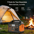 Gaiaray 500W 300W Portable Power Station 460.8Wh LiFePO4 Battery Charging Station 110V Solar Generator Emergency Power Bank for Camping Travel