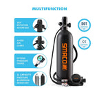 SMACO S700 Plus 1.9L Professional Diving Cylinder Fast Local Dispatch Local Delivery For Deep Diving Outdoor Underwater Sports P