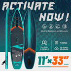 Lead 11‘ x 33" / 12’×35" Inflatable Stand Up Paddle Board - Premium SUP Board Kit - Ultra Stable Paddleboard for Adults & Youth
