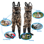 Waders Men with Boots for Fishing Waterproof Chest Wader Nylon&PVC Hunting Well