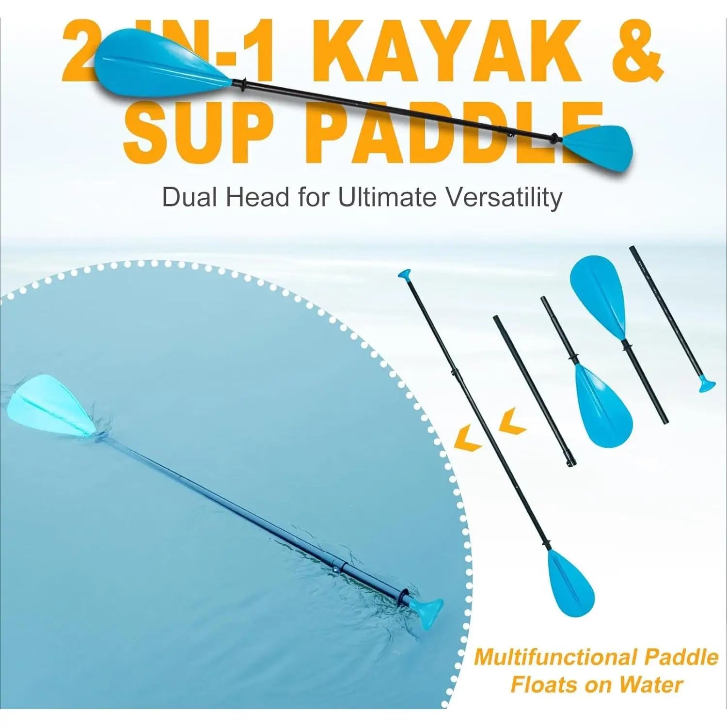 H-Inflatable Paddle Board 10'6'Capacity 2-in-1 SUP/Kayak with Adjustable Seat,Electric Pump Adapter,Non-Slip Diamond Deck Travel