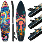 A_Novelty 11'6" x 35" Extra Wide SUP for Enhanced Stability - Inflatable Stand Up Paddle Board - Premium Paddle Board Kit for