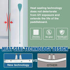 W_Inflatable Stand Up Paddle Board with Premium SUP Paddleboard Accessories, Anti-Slip EVA Deck, 11'/10'6''