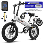 Youth adult electric bicycle 720W peak 48V12AH 20 inch * 2.4 road tire 5-speed with assisted riding 20MPH urban commuting