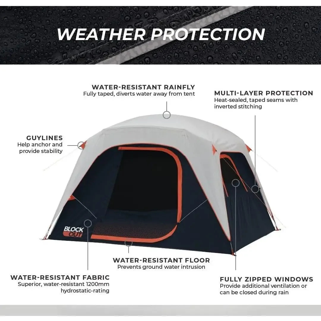 W-Blackout 6 Person & 9 Person Dome Tent