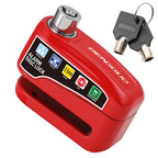 Bicycle Alarm Disc Brake Electric Lock Anti Theft Motorcycle Alarm Brake Rotor Padlock Waterproof Motorcycle Bike Accessories