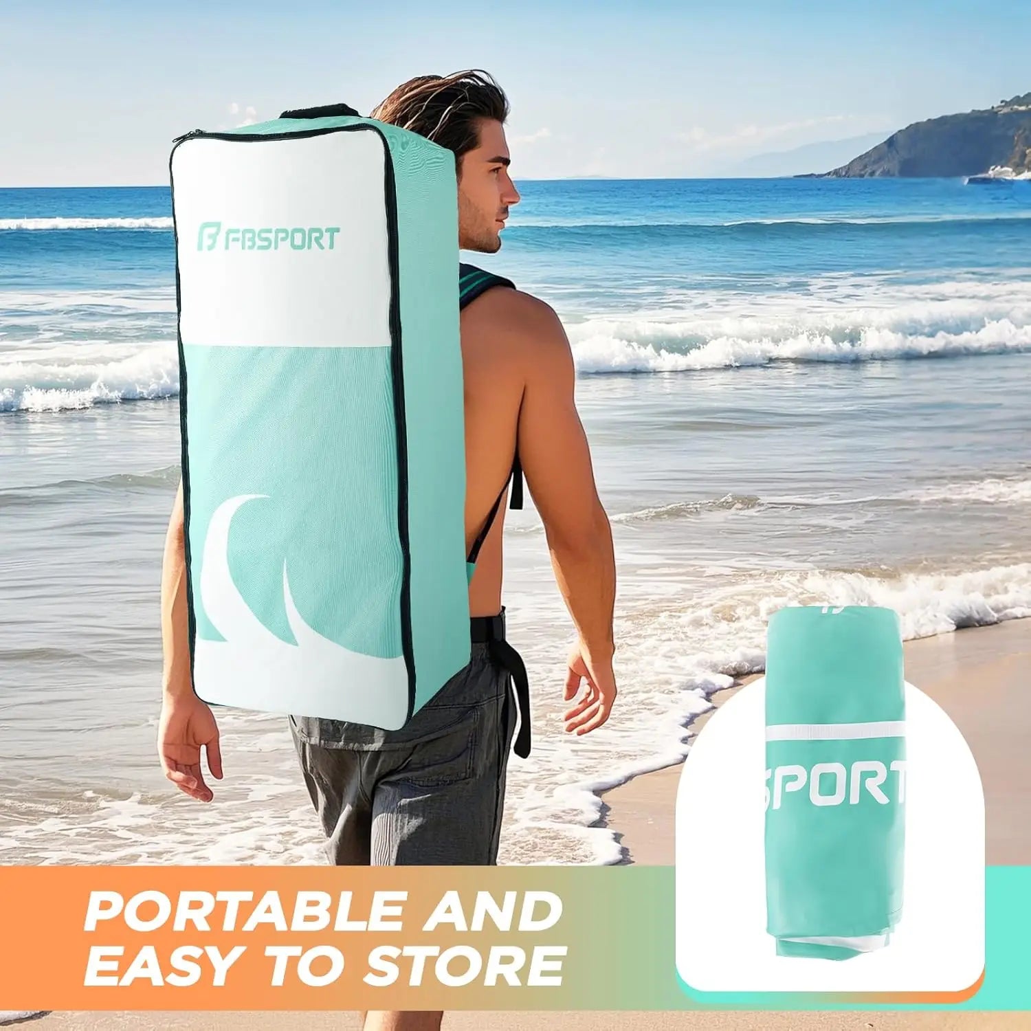 11' Premium Stand Up Paddle Board, Yoga Board with SUP Accessories & Carry Bag | Wide Stance, Surf