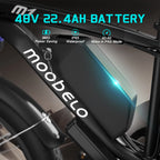 Moobelo M1 2000W Dual-Motor E-Bike 48V 22.4ah Fat Tires Full Suspension CE Certified US Warehouse Snow Beach Urban Riding Ebike