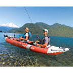 Inflatable 68309EP Excursion Pro K2 Inflatable Kayak Set: Includes Deluxe 86in Kayak Paddles and High-Output Pump – - NEW