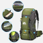 50L Travel Backpack Camping Men Large Hiking Bag