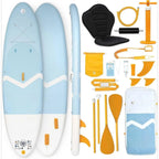 w_Inflatable Paddle Board for Adults with Accessories Included, Oar, Fins, Pump. Stand Up Paddleboard Great Stability