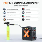 SMACO S300 Mini Portable Diving Cylinder Set Inflatable Breathing Gear Fast Local Delivery For Snorkeling Underwater Diving Tool
