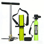 HOUVAN 0.5L Mini Scuba Tank with 5-10 Minutes,Portable Oxygen Tank for Snorkeling Diving With Hand Pump Divig Gear travel