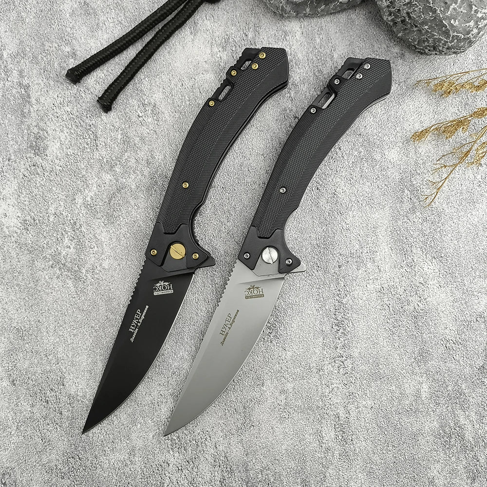 Outdoor Flipper 440C Blade Portable Utility Sharp Tactical Hunting Knife
