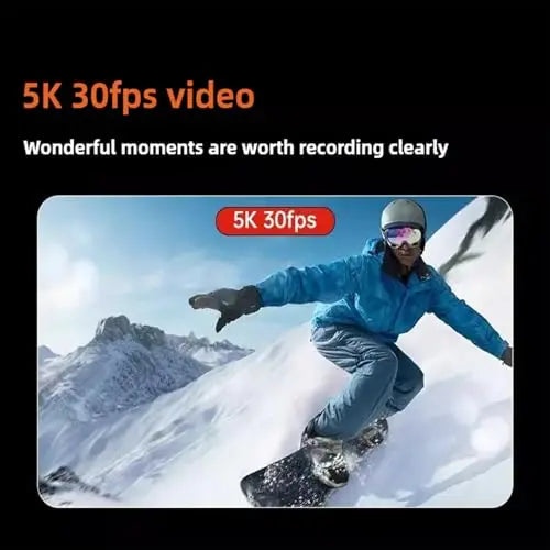 Action Camera,Underwater Camera,5K Ultra Hd Wi-Fi Control,With Eis/Dual Touch Screen,Landscape/Portrait Switching Sports Camera