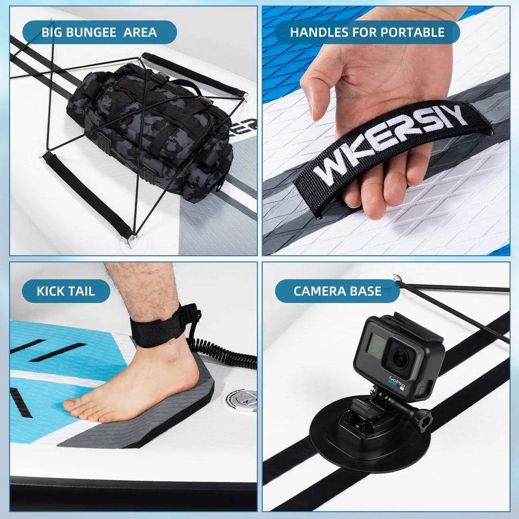 WKERSIY Surfboard paddleboard 88*35*25cm inflatable stand up paddle board sup supboard padel water sport with Backpack Paddles