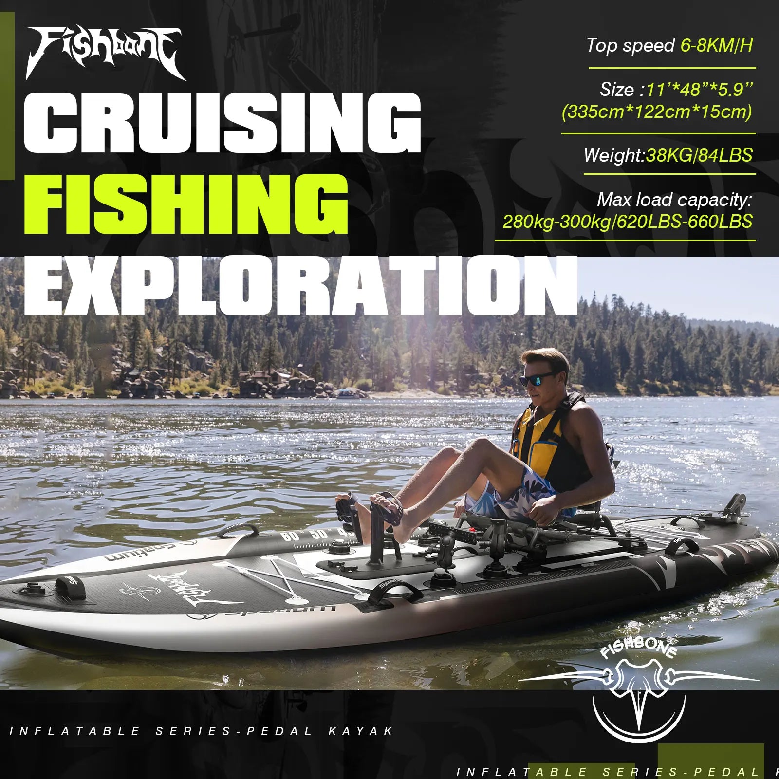 Pedal Drive Fishing Kayak