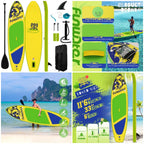 Inflatable Stand Up Paddle Board with Premium SUP Paddleboard Accessories, Anti-Slip EVA Deck, 11'/10